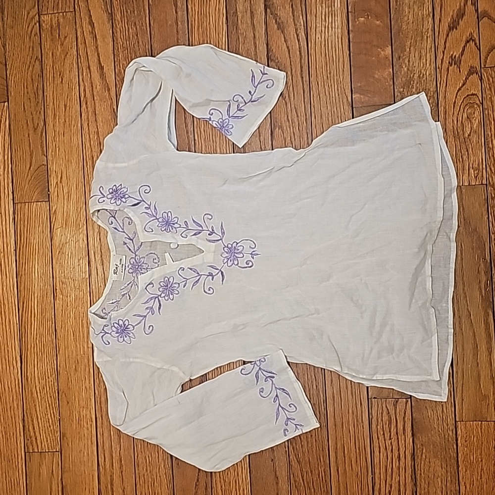 Embroidered Girls Swim Cover-up Sz 2-4 years